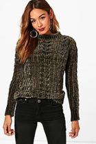 Boohoo Cable Chenille Jumper