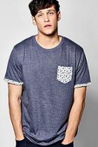 Boohoo Star Pocket Print T Shirt