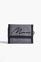 Boohoo Man Printed Nylon Rip Tape Wallet