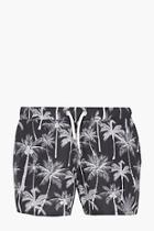 Boohoo Palm Print Short Swim Shorts