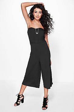 Boohoo Lola Bandeau Culotte Jumpsuit