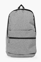 Boohoo Black Textured Backpack