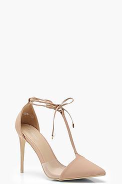 Boohoo Zoe Pointed T Bar Heels