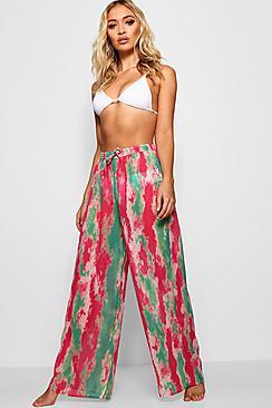Boohoo Fiona Tie Dye Beach Trouser
