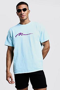 Boohoo Man Paint Loose Fit Overdyed T-shirt