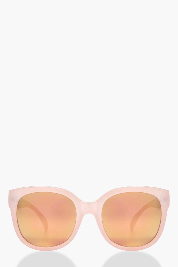 Boohoo Laila Rose Revo Lense Sunglasses Rose