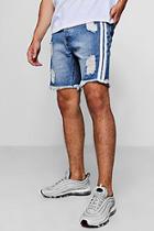 Boohoo Slim Fit Shorts With Side Taping