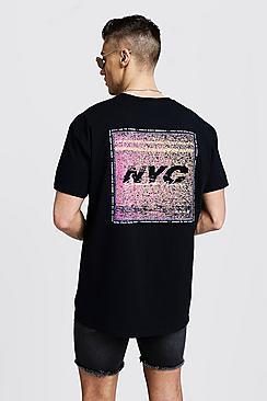 Boohoo Oversized T-shirt With Front & Back Print