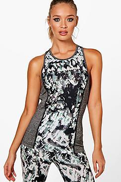 Boohoo Dani Fit 'breathe' Slogan Running Vest