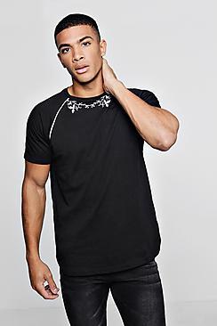 Boohoo Short Sleeve Western Embroidery T-shirt