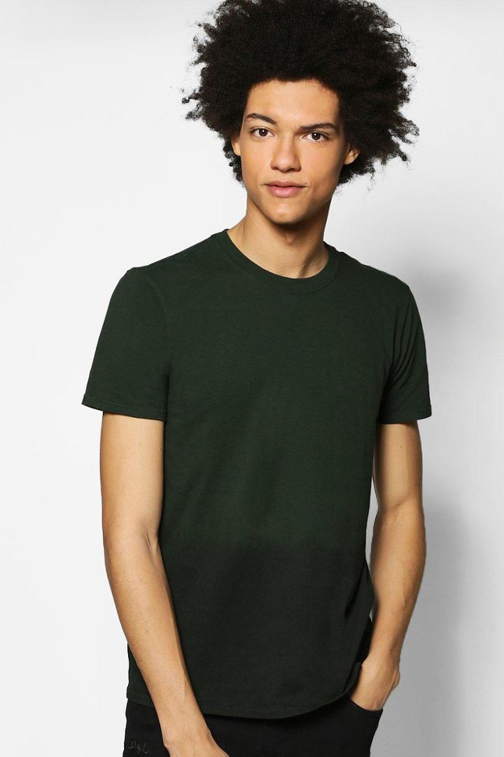Boohoo Dip Dye T Shirt Green