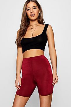 Boohoo Petite Amelia Disco Shine Cycling Shorts