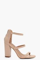 Boohoo Jodie 3 Part Block Heels
