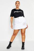 Boohoo Plus 'peachy' Slogan T-shirt