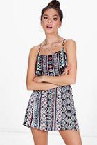 Boohoo Petite Libby Embroidered Detail Column Mini Dress