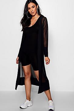 Boohoo Sasha Midi Mesh Kimono