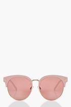 Boohoo Lucy Pastel Pink Sunglasses