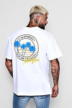 Boohoo West Coast North Wave Oversized T-shirt