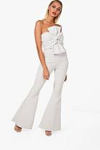 Boohoo Alice Premium Knot Bandeau And Trouser Set