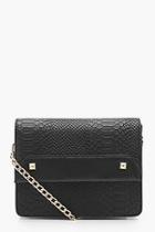 Boohoo April Snake & Cross Body Bag