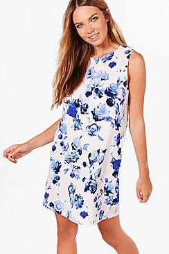Boohoo Maria Sleeveless Shift Dress