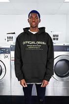 Boohoo Man Care Label Oversized Hoodie With Hood Print