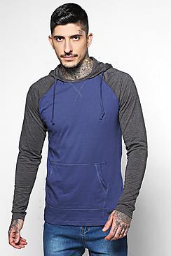 Boohoo Lightweight Raglan Hoodie