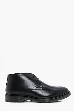 Boohoo Real Leather Chukka Boots