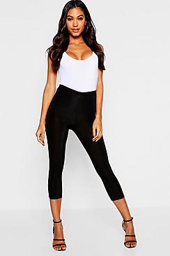 Boohoo Slinky Cropped Leggings
