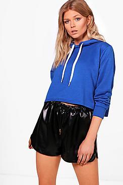 Boohoo Petite Naomi Cropped Hoodie