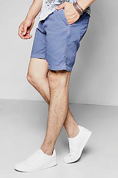 Boohoo Washed Slim Fit Chino Short