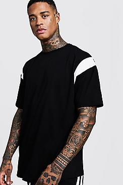 Boohoo Man Official Oversized Colour Block T-shirt