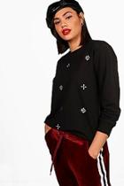 Boohoo Kimberly Embellished Sweat