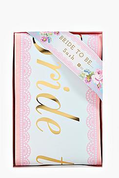 Boohoo Bride To Be Floral Sash