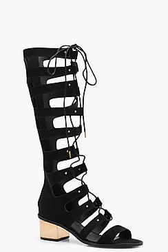 Boohoo Tammy Lace Up Ghillie Knee Gladiator