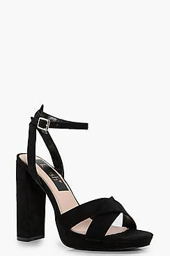 Boohoo Ava Cross Front Platform Two Part