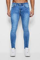 Boohoo Super Skinny Jeans With Let Down Hem