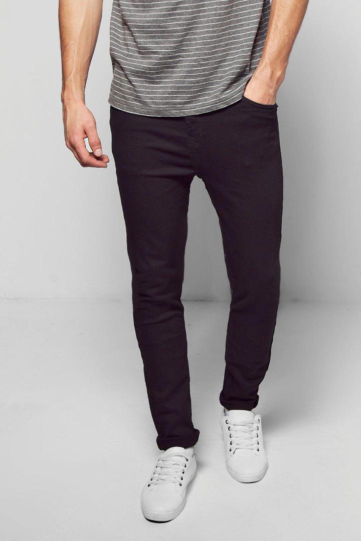 Boohoo Black Skinny Fit Jeans Black