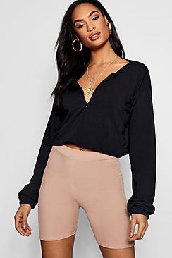 Boohoo Willow Zip Front Light Weight Crop Sweater