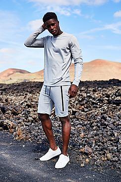 Boohoo Sweater With Pocket & Man Print
