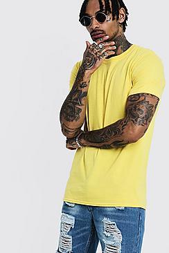 Boohoo Yellow Crew Neck T-shirt