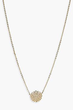 Boohoo Eliza Floral Delicate Skinny Necklace