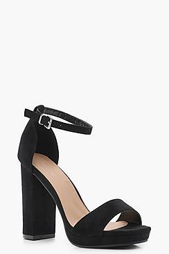 Boohoo Faith Platform 2 Part Heels
