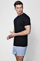 Boohoo Man Woven Stripe Short & T-shirt Pj Set