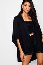 Boohoo Waterfall Split Sleeve Duster Jacket