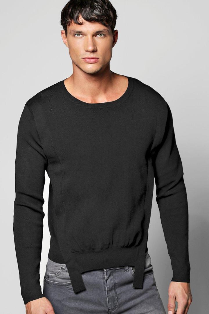 Boohoo Panel Detail Jumper Black