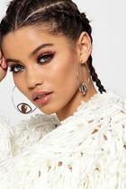 Boohoo Chrissy All Seeing Eye Hoop Earrings