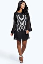 Boohoo Adele Sweetheart Detail Hand Embellished Dress