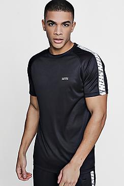 Boohoo Active Gym T-shirt With Printed Side Panel