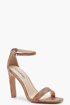 Boohoo Contrast Check Slim Back 2 Part Heels